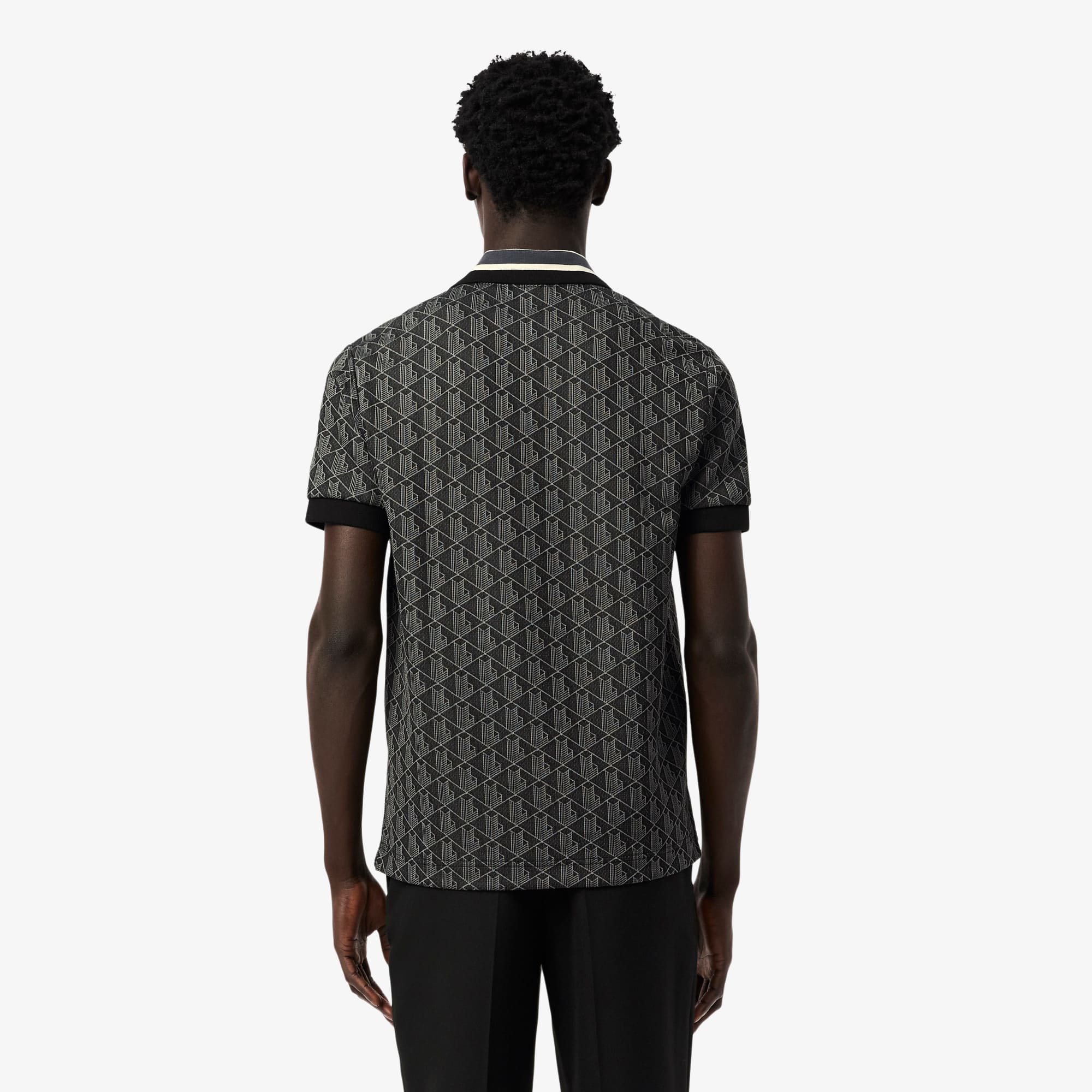 Men's Classic Fit Monogram Polo - Polo Shirts - New In 2025