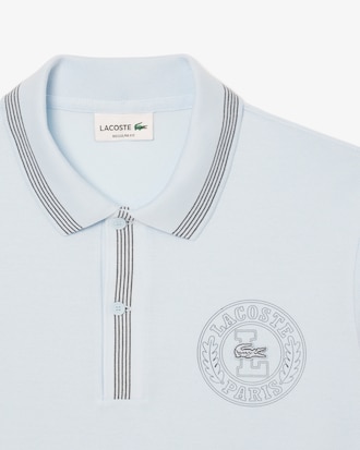 Men's Regular Fit L.12.12 Badge Print Polo