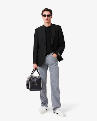 Unisex Loose Fit Heavy Cotton Badge T-Shirt