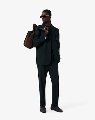 Shield Accent Wool Blend Blazer