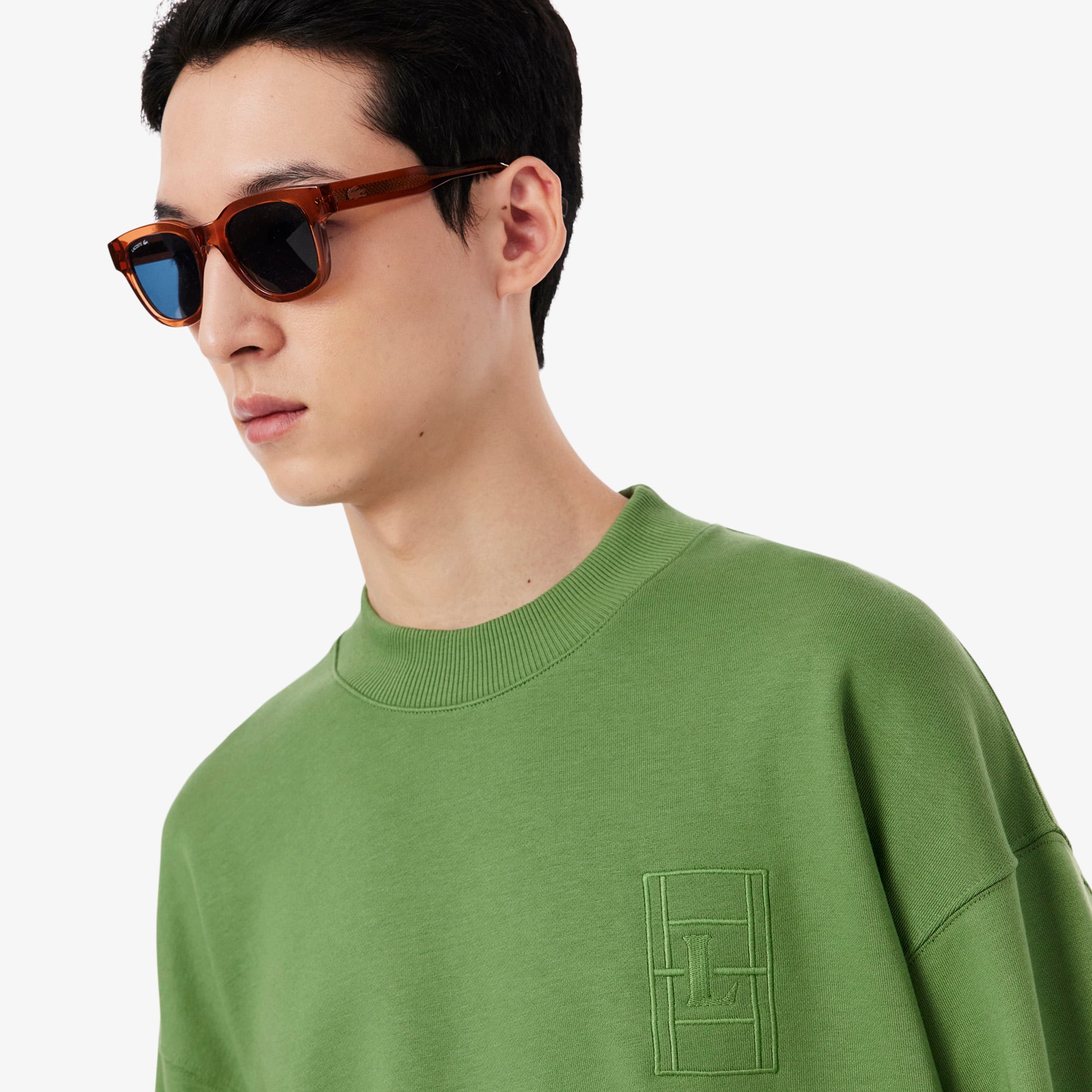 Embroidered Fleece Sweatshirt