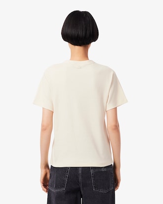 Women's Slim Fit Interlock Print T-Shirt