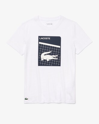 Playera Lacoste SPORT transpirable con estampado 3D para hombre