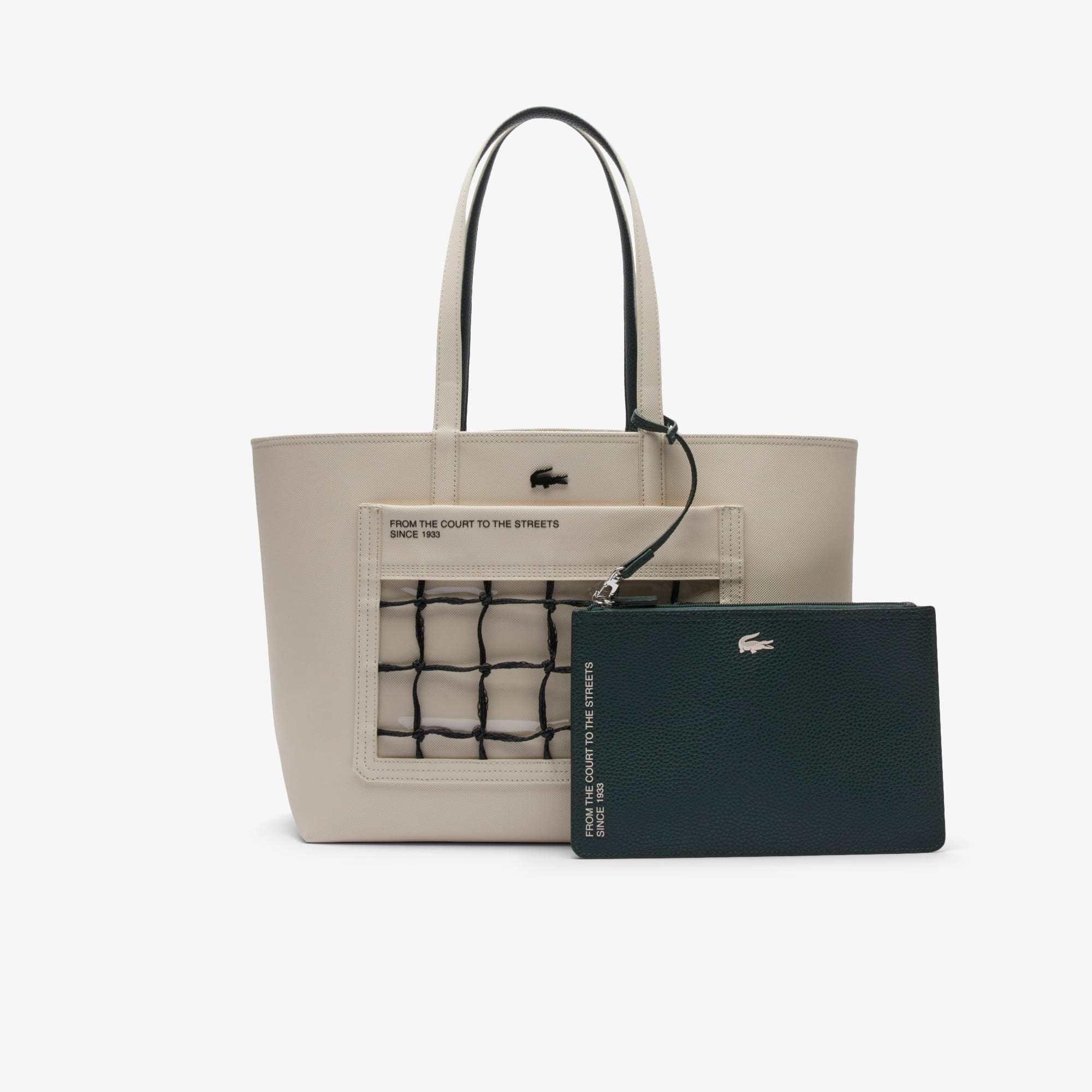Lacoste Women's Reversible Anna Tote Bag - One Size In White
