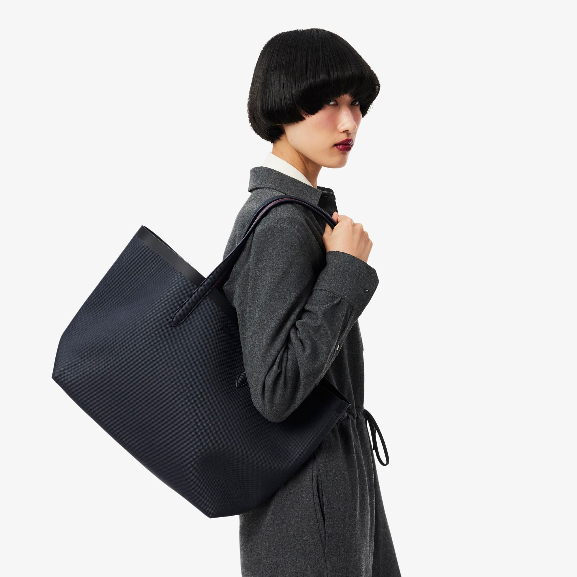 Crocodile Effect Reversible Anna Tote - Bags - New In 2025 | Lacoste