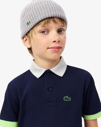 Kids' Colorblock Piqué Polo