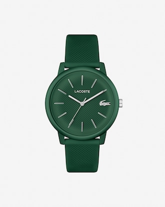 Men's Lacoste.12.12 Move 3 Hands Watch Khaki Silicone