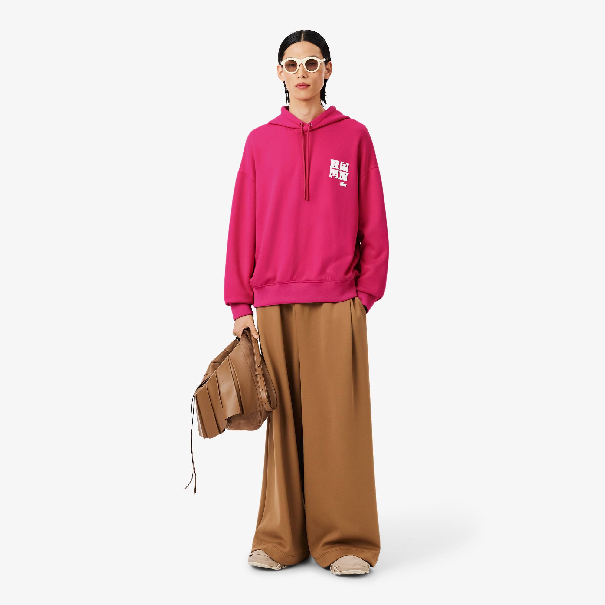 Runway Badge Accent Hoodie - Sweaters & Sweatshirts - New In 2026