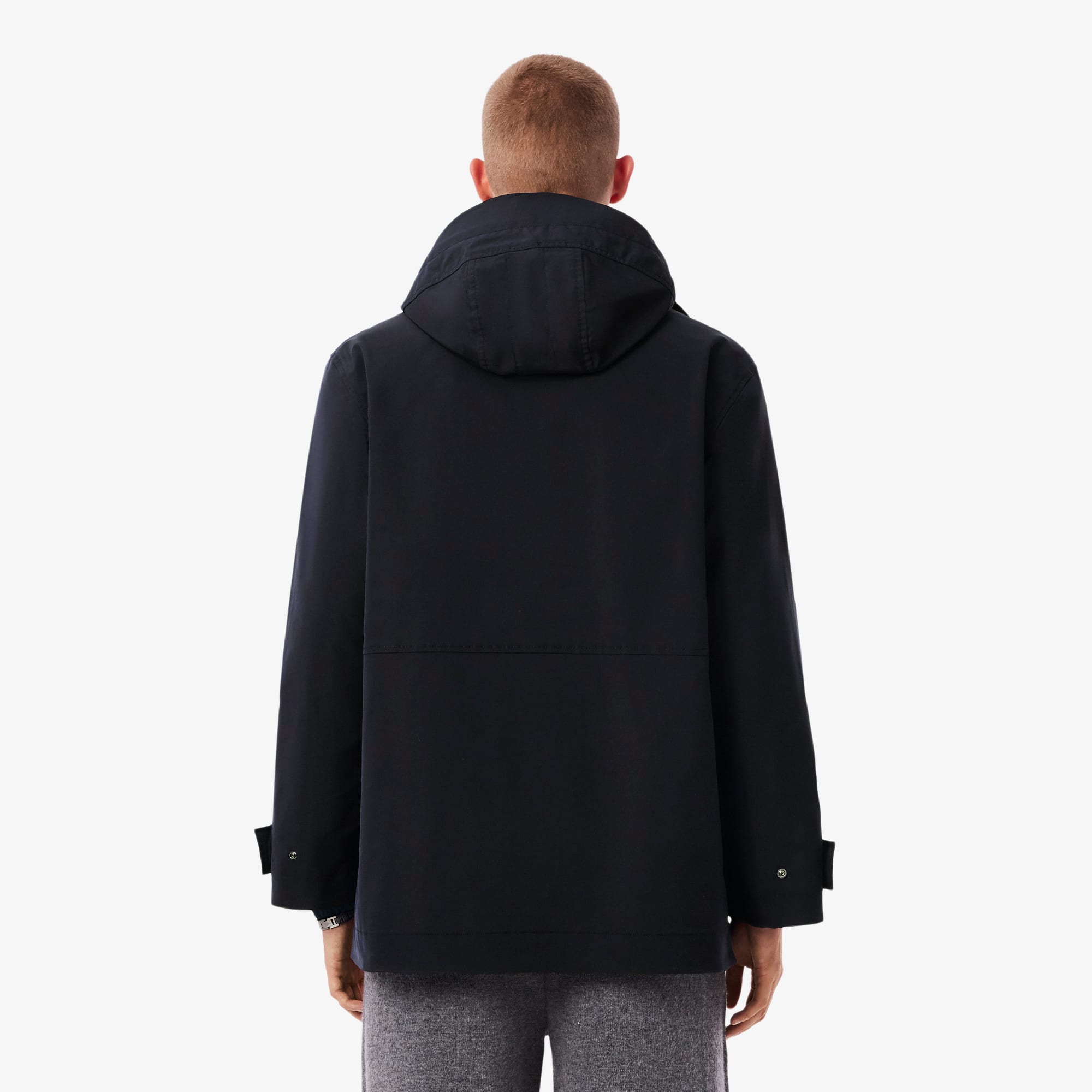 Men's Mid-Length Water-Repellent Hooded Parka