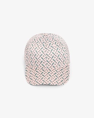 Tie Accent Satin Cap