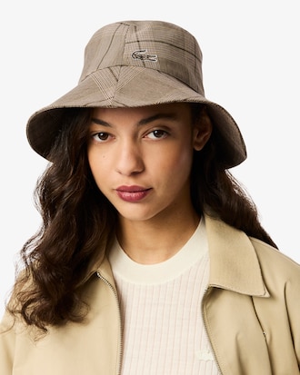Women's Plaid Cotton Poplin Bucket Hat