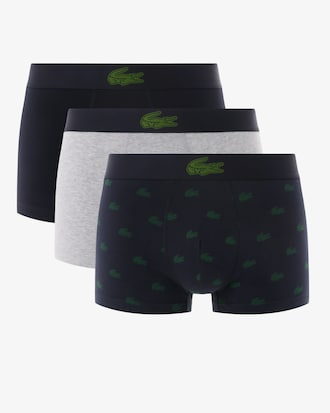 Men's 3-Pack Crocodile Print Trunks