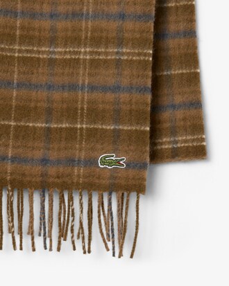 Wool Blend Plaid Scarf