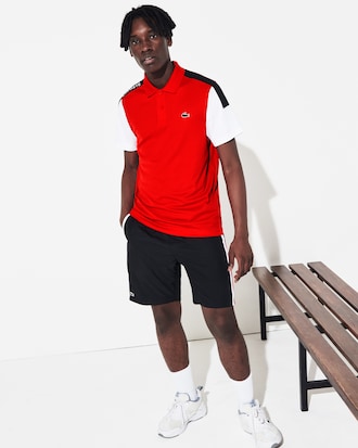 Men's Lightweight Colorblock Stripe Tennis Shorts