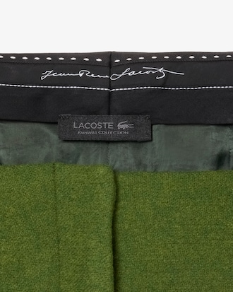 Runway Straight Fit Slub Wool Tailored Pants