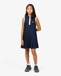 Sleeveless Petit Piqu&eacute; Dress