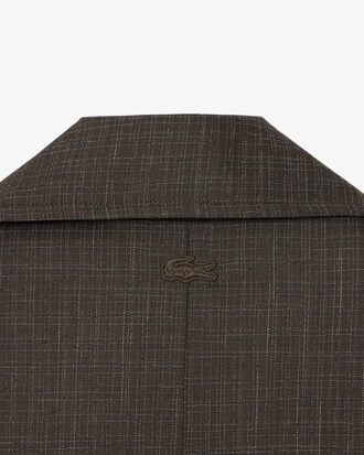 Runway Wrap Collar Wool Trench Coat