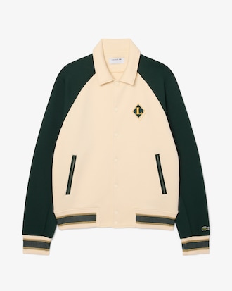 Chamarra con Insignia de Estilo Universitario Fabricada en Francia