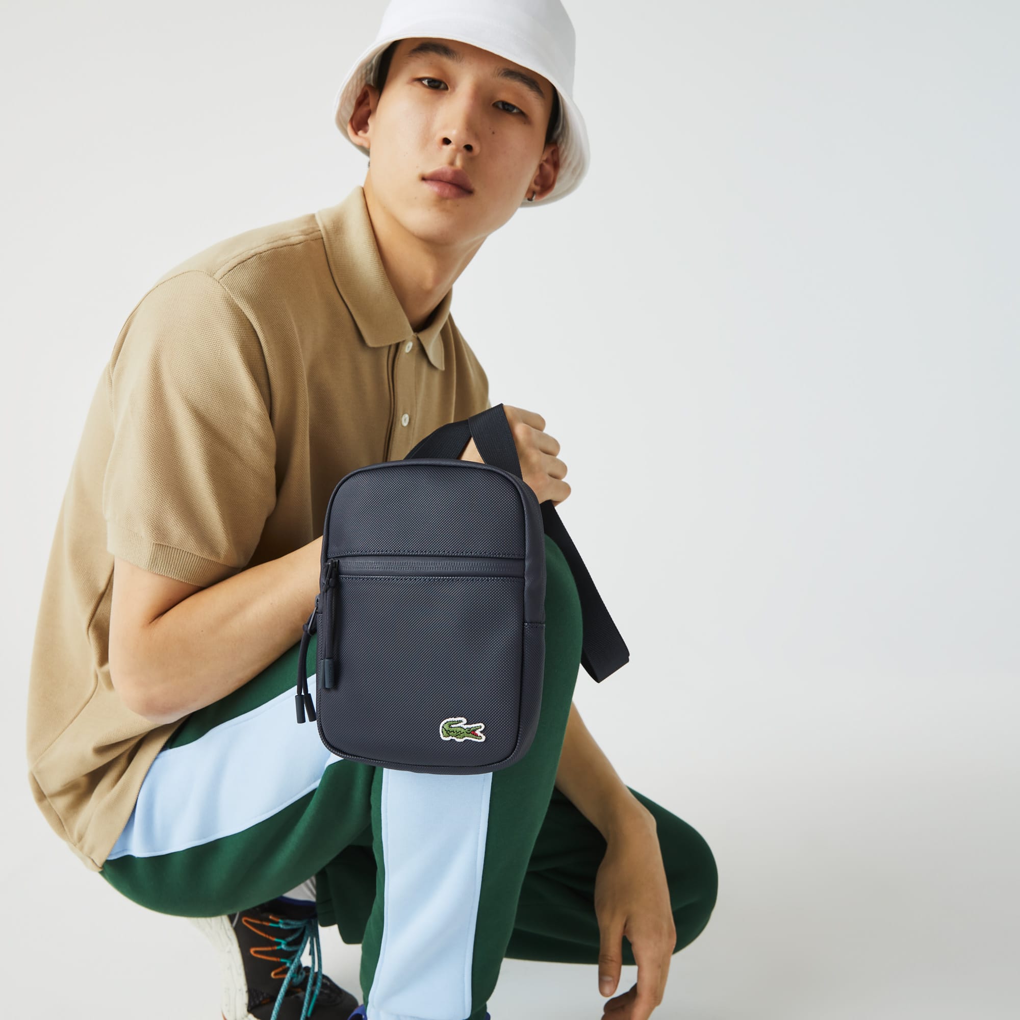 Men's Small LCST Slimline Satchel - Bags - New In 2026 | Lacoste