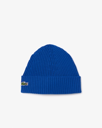 Gorro De Lana Cepillada De Punto Acanalado