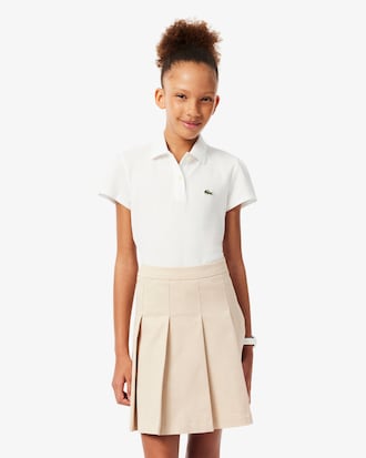 Scallop Collar Mini Piqu&eacute; Polo Shirt
