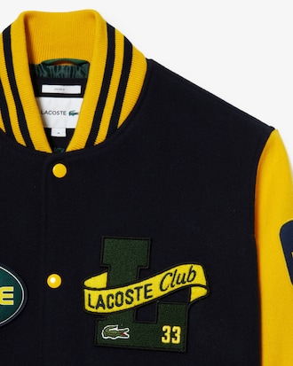 Unisex Two-Tone Wool Bomber Jacket