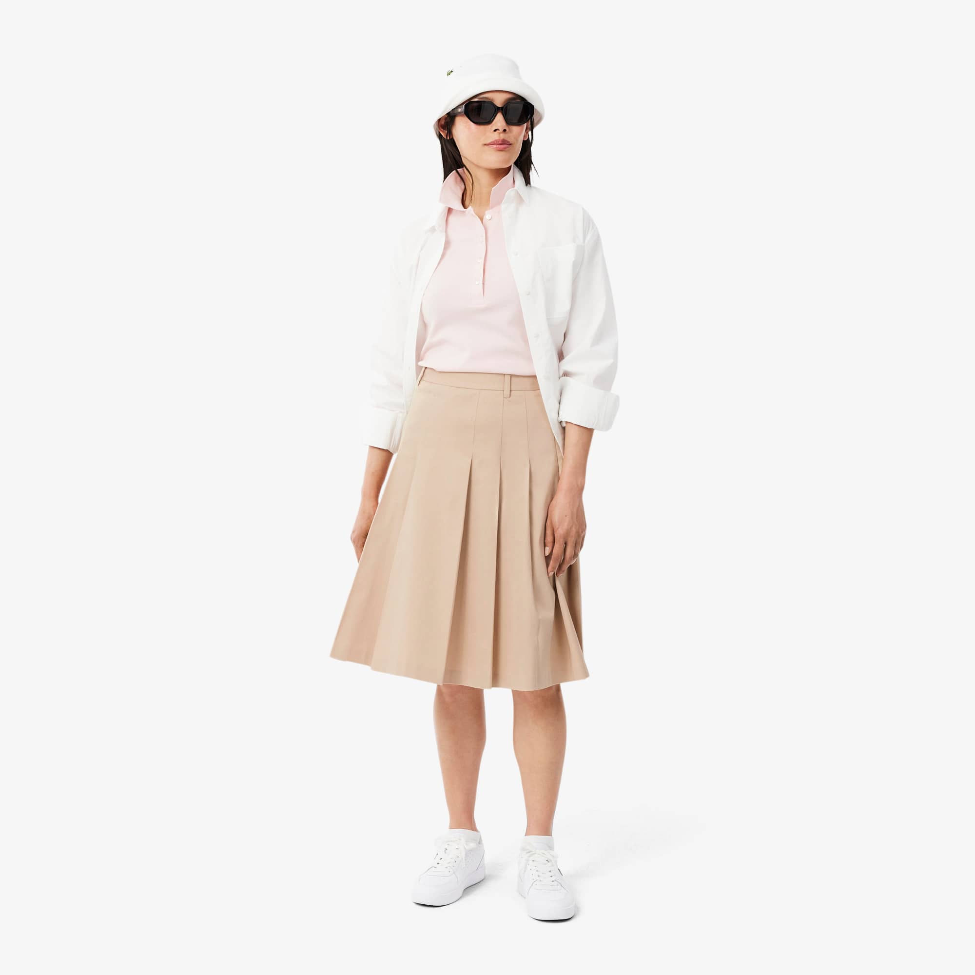Pleated Gabardine Skirt - Shorts & Skirts - New In 2026 | Lacoste