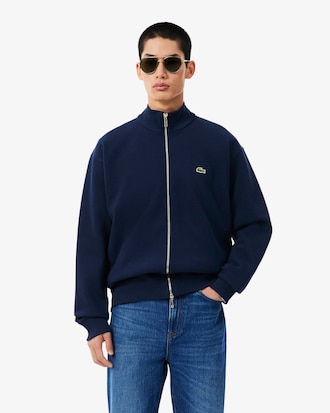 Double Face Piqu&eacute; Zipped Sweatshirt