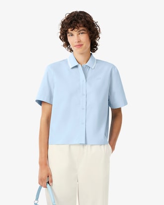 Camisa Oversized con Efecto Petit Piqu&eacute;