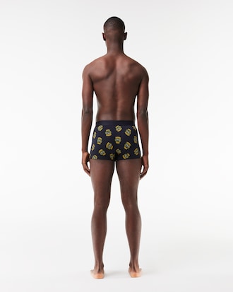 Men's Printed Stretch Cotton Trunks