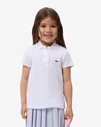 Girls' Scalloped Collar Piqu&eacute; Polo
