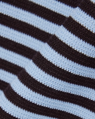 Classic Fit Textured Striped Polo Shirt