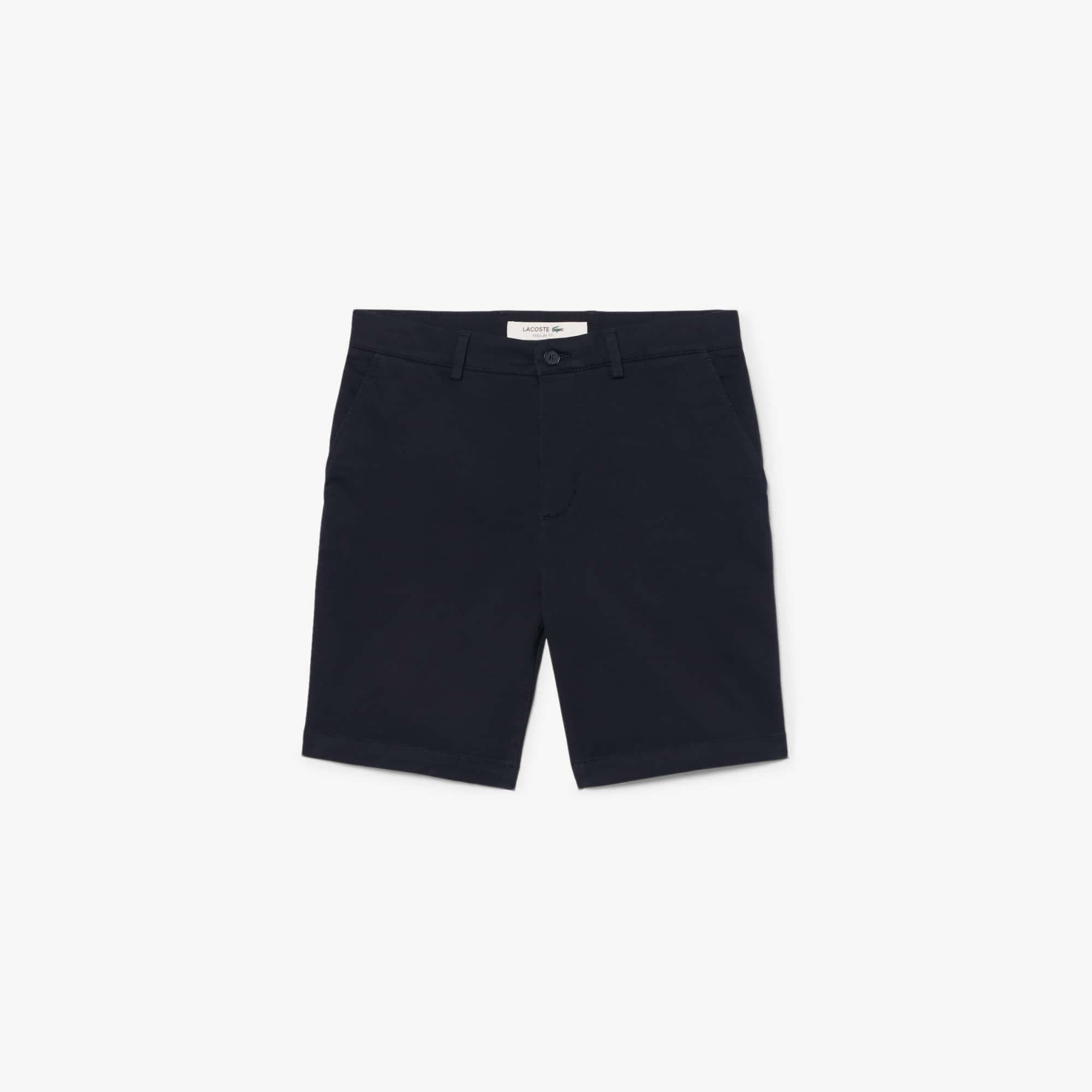 Regular Fit Stretch Cotton Chino Bermuda Shorts