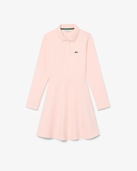 Long-Sleeved Stretch Piqu&eacute; Dress