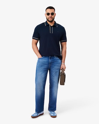 Men's Regular Fit Paris Stretch Piqu&eacute; Polo