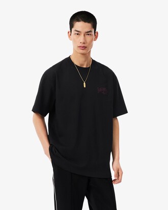 Playera de Tejido Jersey de Algod&oacute;n Grueso con Bordado