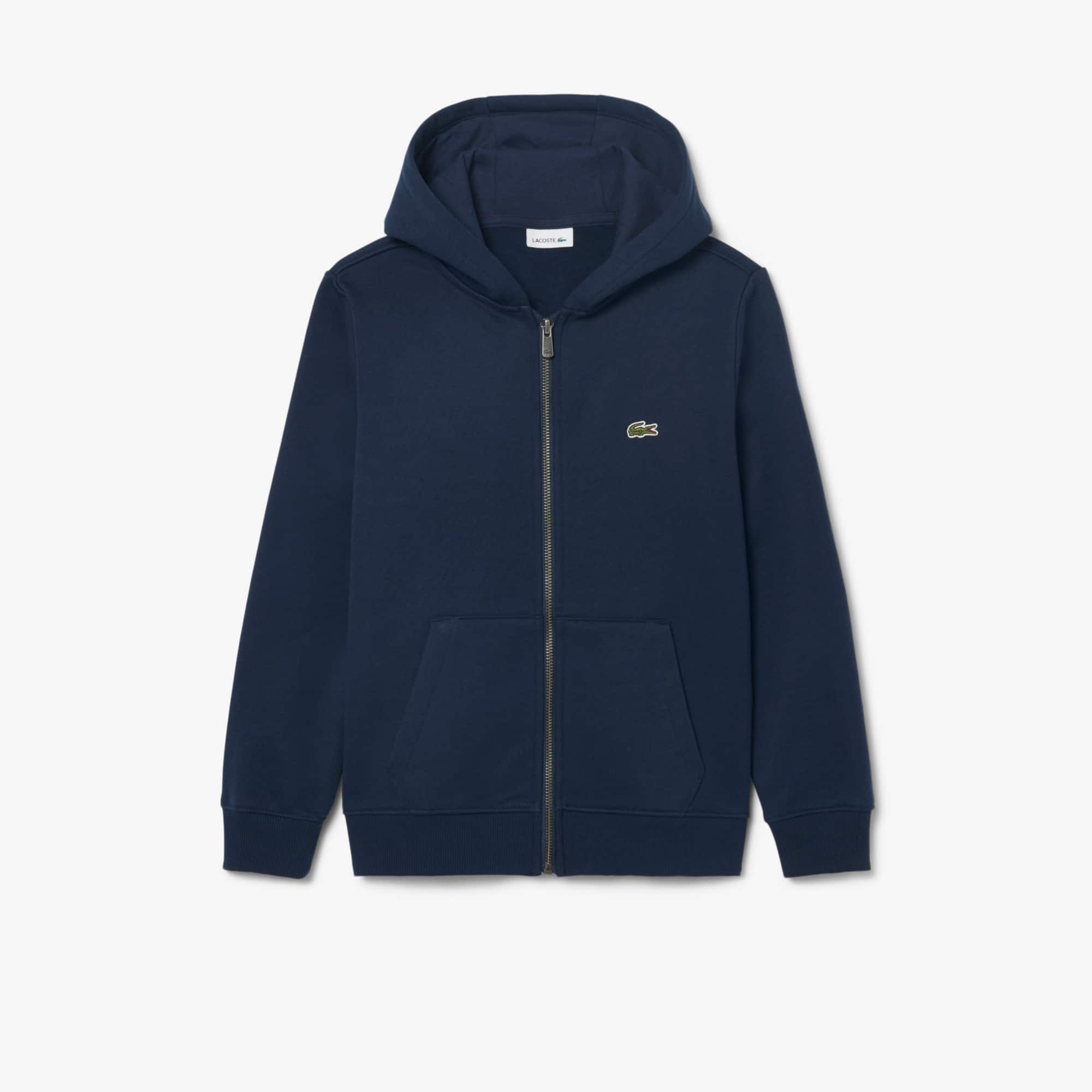 Lacoste Unisex Brushed Fleece Zipped Sweatshirt - 10 Years