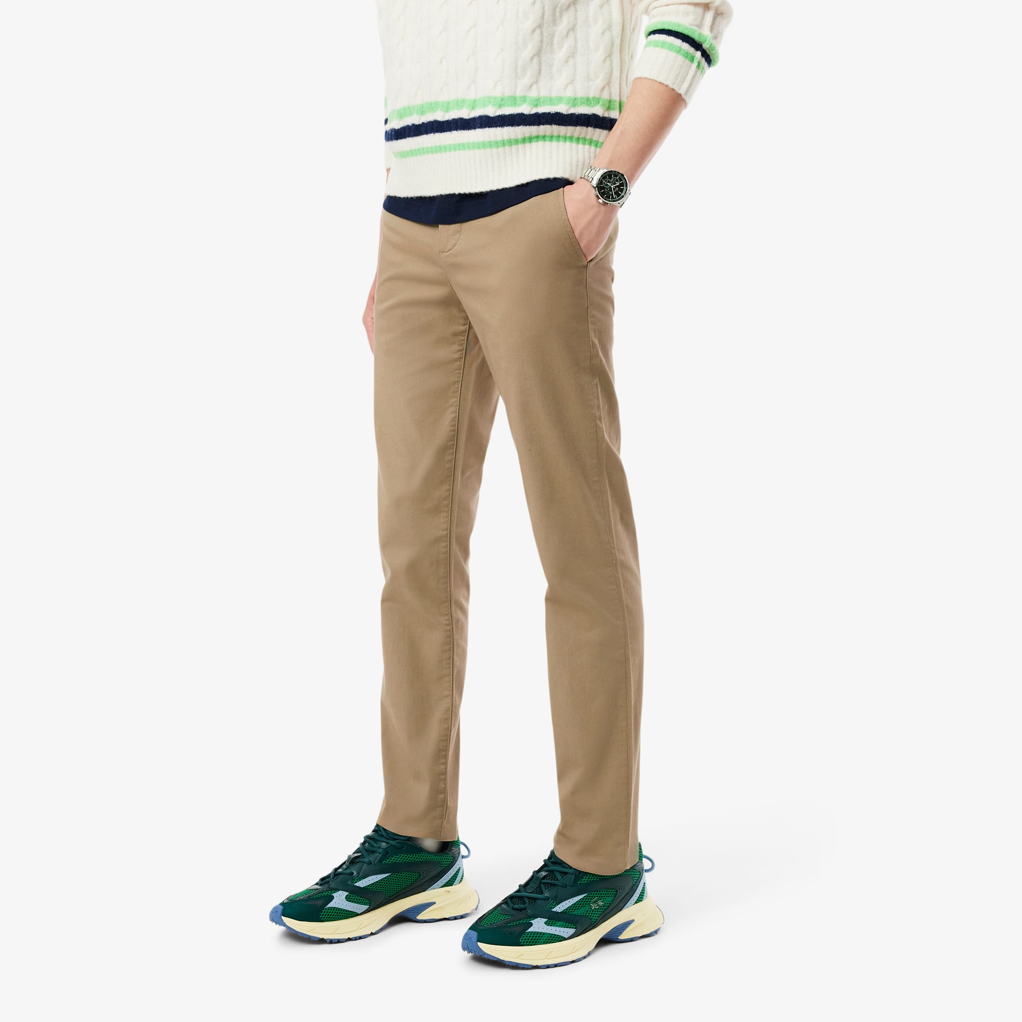 【BAON】Kenho Color Pigment Straight Pants Proof Nomad Performance Chino - HB Straight - Olive | Chino