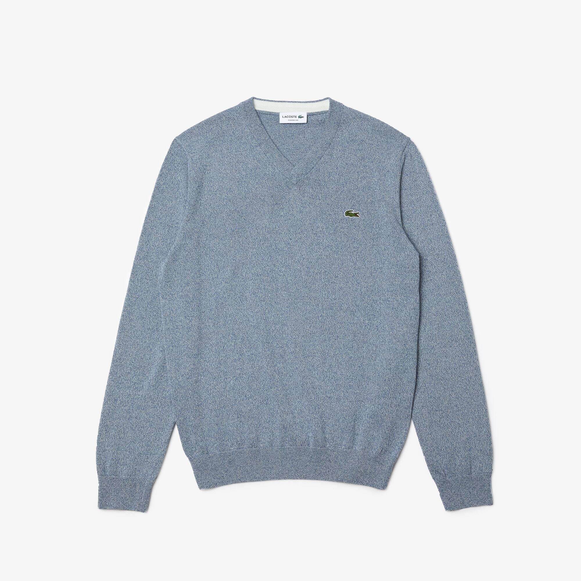 Men's Cotton V-Neck Sweater - Sweaters & Sweatshirts - New