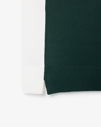 Classic Fit Color-Block Petit Piqu&eacute; Polo Shirt