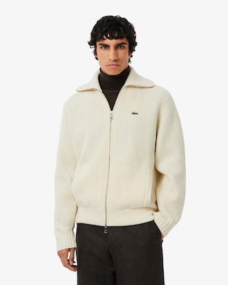Men's Wool Zip-Up Sweater