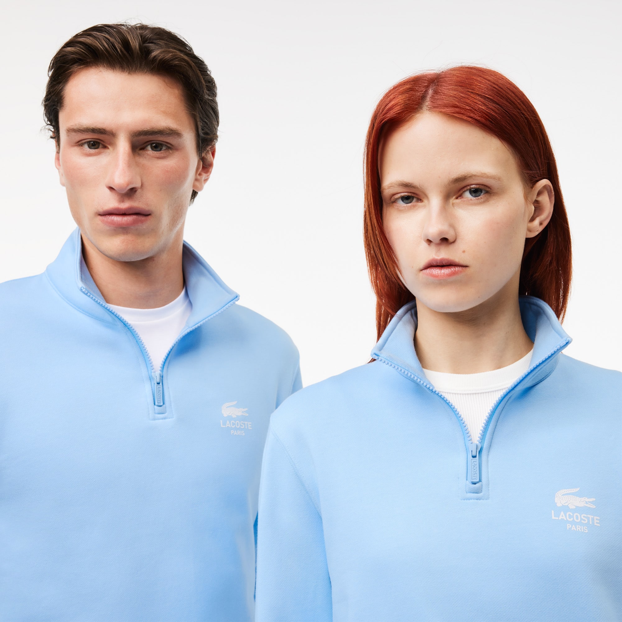 Unisex High-Neck Zip-Up Sweatshirt - Sweaters & Sweatshirts - New