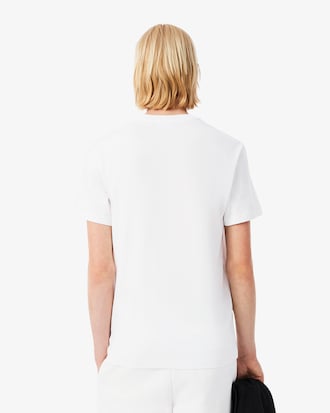 Playera De Punto De Algod&oacute;n Con Ribete De Logo Para Hombre