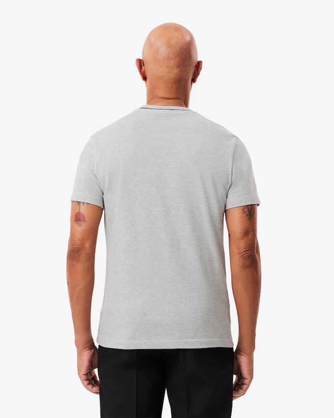 Men's Stretch Piqué Stripe Collar T-Shirt