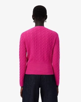Runway Cashmere Cable Knit Cardigan