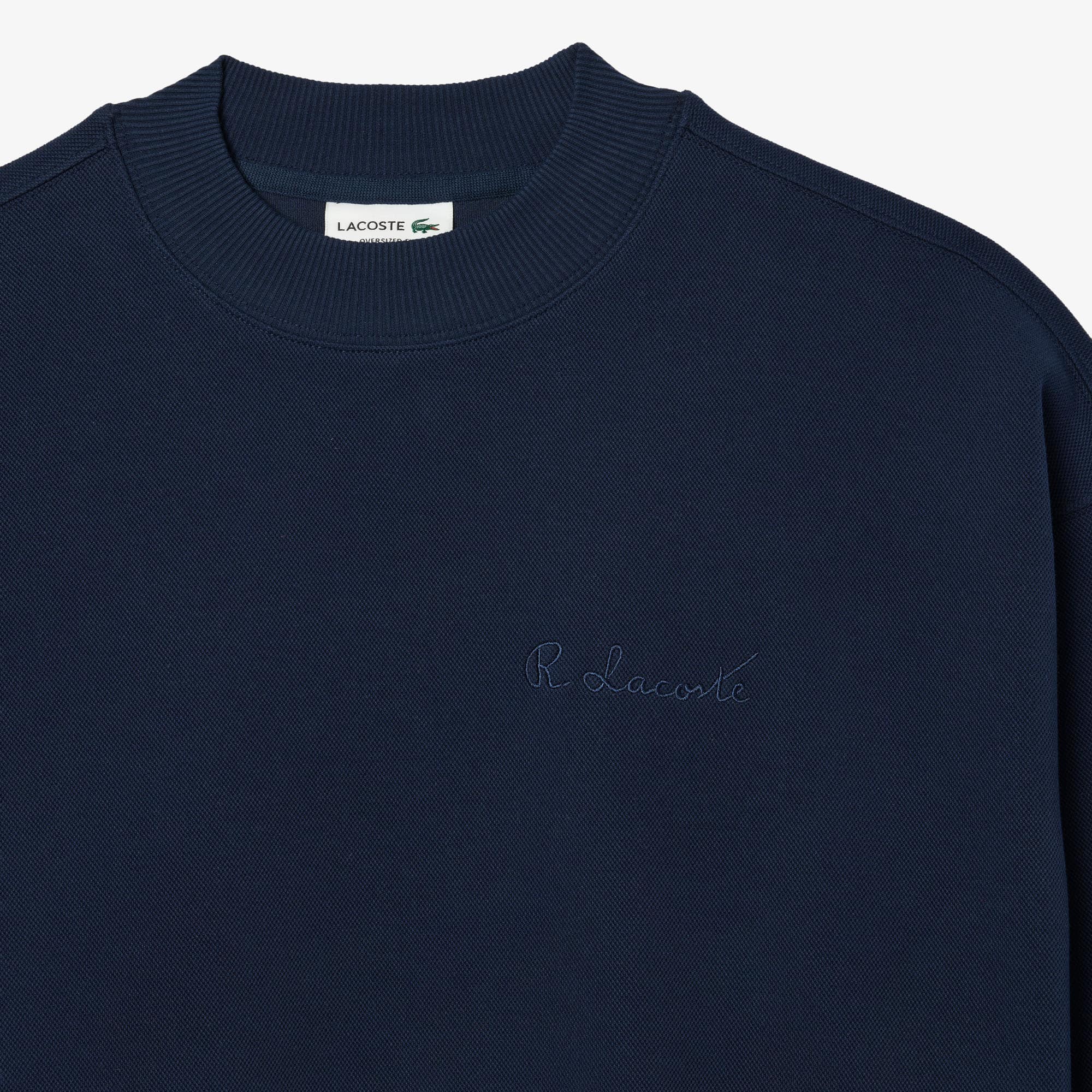 Men's Oversized Piqué Sweatshirt - Sweaters & Sweatshirts - New In