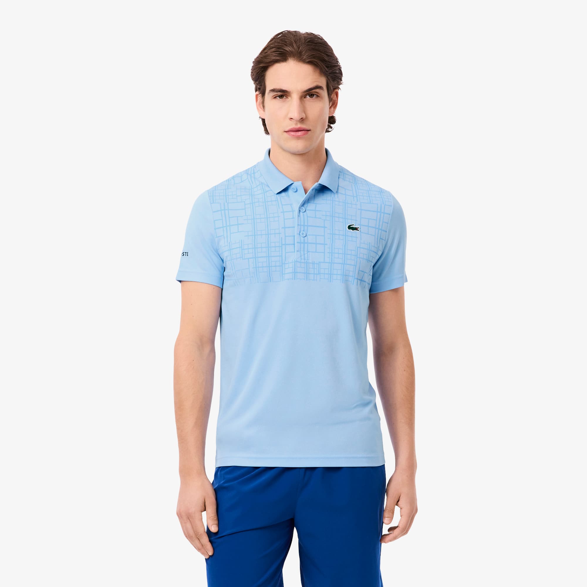 Lacoste Men's  Tennis X Novak Djokovic Polo - M - 4 In Blue