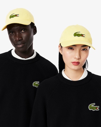 Casquette twill de coton badge Crocodile