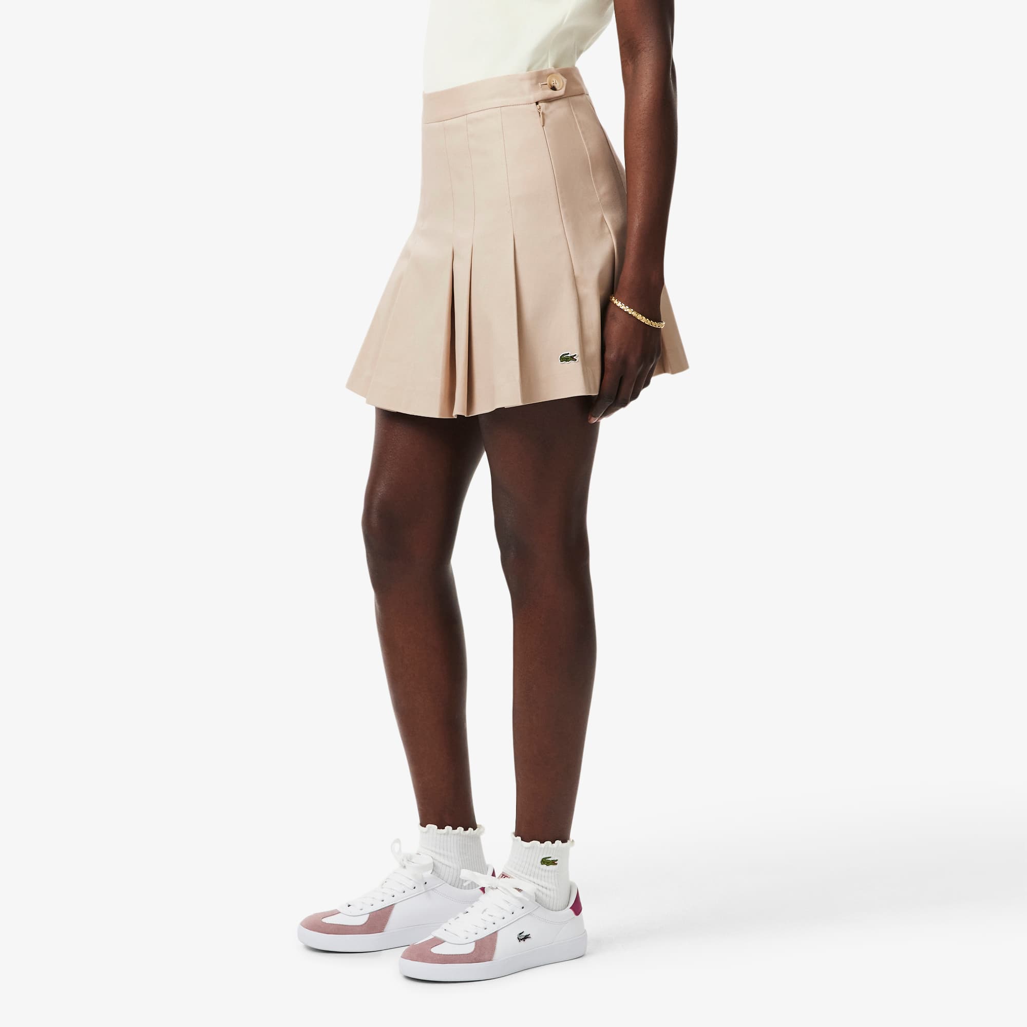 Women's Short Stretch Cotton Pleated Skirt - Shorts & Skirts - New