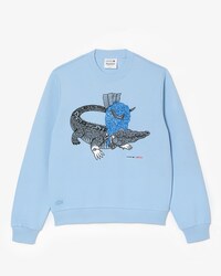 Women&rsquo;s Lacoste x Netflix Loose Fit Organic Cotton Fleece Sweatshirt
